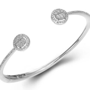 SA05773, Ladies' Moissanite Ring, S925, Rhodium Plated, White, 10.62g