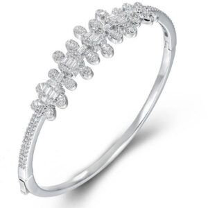 SA06787, Ladies' Moissanite Ring, S925, Rhodium Plated, White, 14.76g