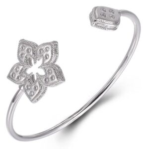 SA06329, Ladies' Moissanite Ring, S925, Rhodium Plated, White, 7.04g