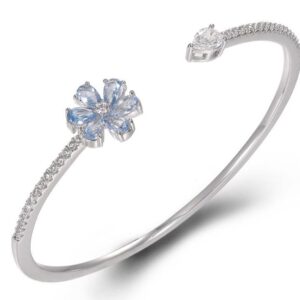 SA06381, Ladies' Moissanite Ring, S925, Rhodium Plated, White, 7.7g
