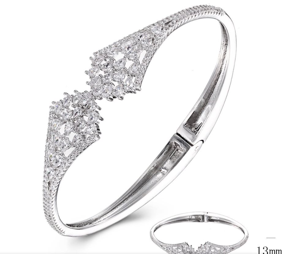 SA02910, Ladies' Moissanite Ring, S925, Rhodium Plated, White, 13.97g