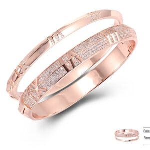 SA05270, Ladies' Moissanite Bangle, S925, Rhodium Plated, White, 64.29g