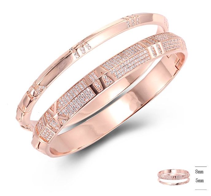 SA05270, Ladies' Moissanite Bangle, S925, Rhodium Plated, White, 64.29g