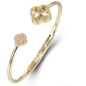 SA07309, Ladies' Moissanite Bangle, S925, Rhodium Plated, White, 15.333g
