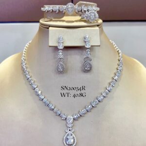 SN20034, Ladies' Moissanite Ring, S925, Rhodium Plated, White, 40.8g