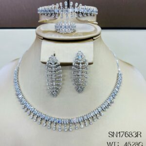SN17683, Ladies' Moissanite Ring, S925, Rhodium Plated, White, 45.28g