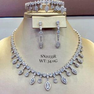 SN21233, Ladies' Moissanite Ring, S925, Rhodium Plated, White, 54.11g