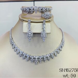 SN16275, Ladies' Moissanite Ring, S925, Rhodium Plated, White, 58.95g