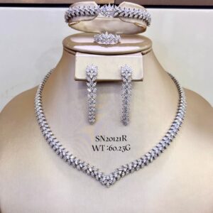 SN20121, Ladies' Moissanite Ring, S925, Rhodium Plated, White, 60.23g