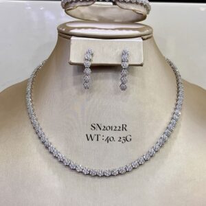 SN20122, Ladies' Moissanite Ring, S925, Rhodium Plated, White, 38.37g
