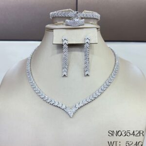 SN03542, Ladies' Moissanite Ring, S925, Rhodium Plated, White, 53.91g