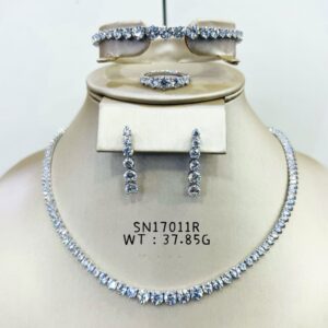 SN17011, Ladies' Moissanite Ring, S925, Rhodium Plated, White, 36.54g