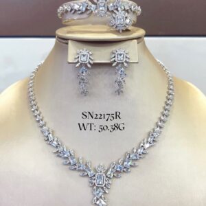 SN22175, Ladies' Moissanite Ring, S925, Rhodium Plated, White, 50.38g