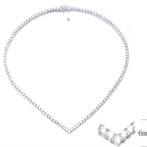 SN07506, Ladies' Moissanite Ring, S925, Rhodium Plated, White, 23.54g
