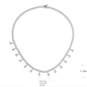 SN21601, Ladies' Moissanite Ring, S925, Rhodium Plated, White, 25.94g