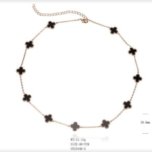 SN23446, Ladies' Moissanite Necklace, S925, Rhodium Plated, White, 10.14g