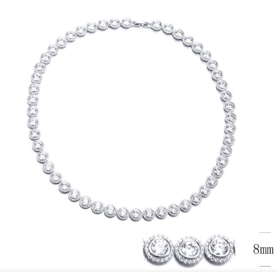 SN08983, Ladies' Moissanite Ring, S925, Rhodium Plated, White, 39.68g