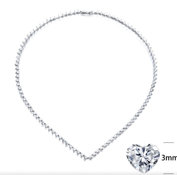SN04487, Ladies' Moissanite Ring, S925, Rhodium Plated, White, 27.1g