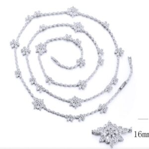 SN10147, Ladies' Moissanite Ring, S925, Rhodium Plated, White, 56.56g