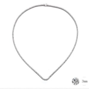 SN01639, Ladies' Moissanite Ring, S925, Rhodium Plated, White, 22.3g