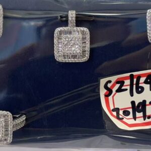 SZ16444, Ladies' Moissanite Ring, S925, Rhodium Plated, White, 10.72g