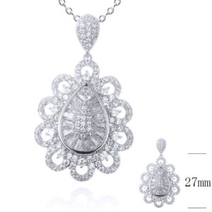 SZ20554, Ladies' Moissanite Ring, S925, Rhodium Plated, White, 14.87g