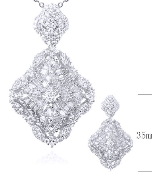 SZ21552, Ladies' Moissanite Ring, S925, Rhodium Plated, White, 13.62g