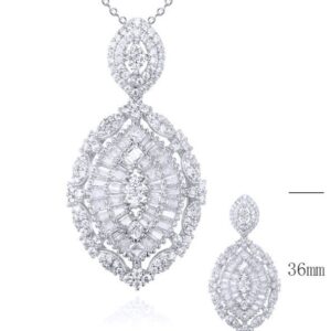 SZ21553, Ladies' Moissanite Ring, S925, Rhodium Plated, White, 13.27g