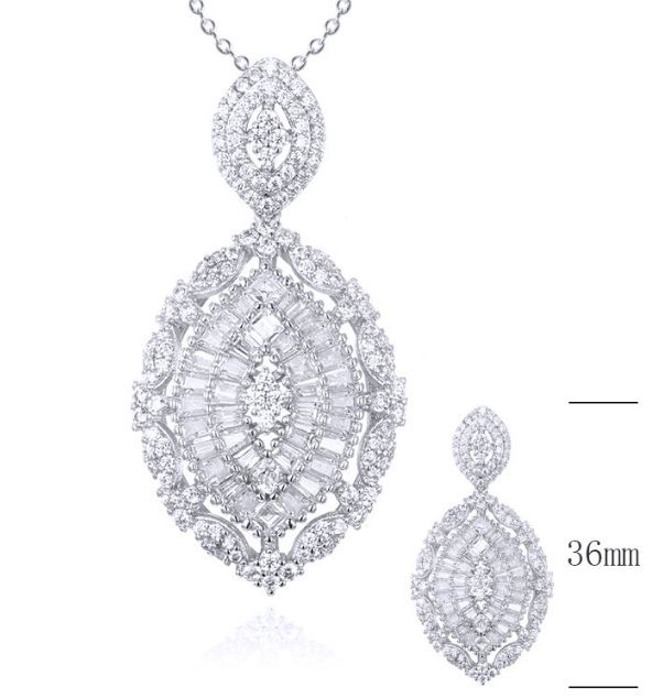 SZ21553, Ladies' Moissanite Ring, S925, Rhodium Plated, White, 13.27g