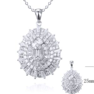 SZ21805, Ladies' Moissanite Ring, S925, Rhodium Plated, White, 15.61g