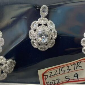 SZ21537, Ladies' Moissanite Ring, S925, Rhodium Plated, White, 18.06g