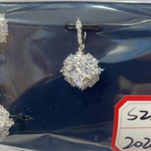 SZ22467, Ladies' Moissanite Ring, S925, Rhodium Plated, White, 11g