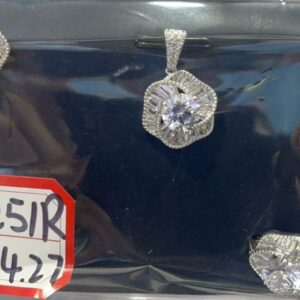 SZ19251, Ladies' Moissanite Ring, S925, Rhodium Plated, White, 10.98g