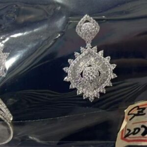 SZ19275, Ladies' Moissanite Ring, S925, Rhodium Plated, White, 13.13g