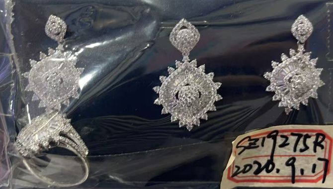 SZ19275, Ladies' Moissanite Ring, S925, Rhodium Plated, White, 13.13g