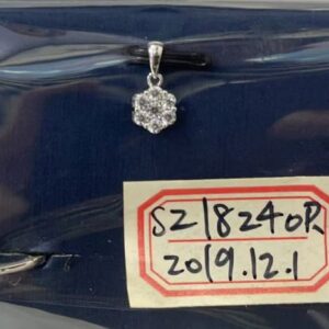 SZ18240, Ladies' Moissanite Ring, S925, Rhodium Plated, White, 3.73g