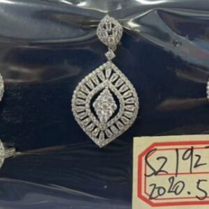 SZ19274, Ladies' Moissanite Ring, S925, Rhodium Plated, White, 10.73g