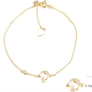SB13559, Ladies' Moissanite Bracelet, S925, Rhodium Plated, White, 1.09g