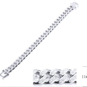 SB12519, Ladies' Moissanite Bracelet, S925, Rhodium Plated, White, 1.61g