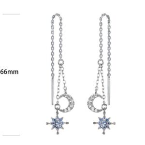 SE33324, Ladies' Moissanite Ring, S925, Rhodium Plated, White, 1.37g