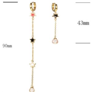 SE34381, Ladies' Moissanite Earring, S925, Rhodium Plated, White, 2.33g