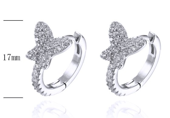 SE30637, Ladies' Moissanite Ring, S925, Rhodium Plated, White, 3.8g