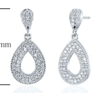 SE18689, Ladies' Moissanite Ring, S925, Rhodium Plated, White, 2.8g