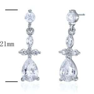 SE18097, Ladies' Moissanite Ring, S925, Rhodium Plated, White, 1.8g