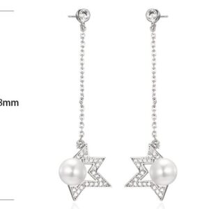 SE33541, Ladies' Moissanite Ring, S925, Rhodium Plated, White, 2.3g