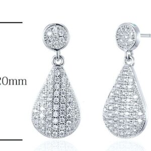 SE18722, Ladies' Moissanite Ring, S925, Rhodium Plated, White, 2.3g