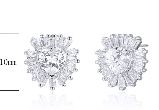 SE22150, Ladies' Moissanite Ring, S925, Rhodium Plated, White, 2.5g