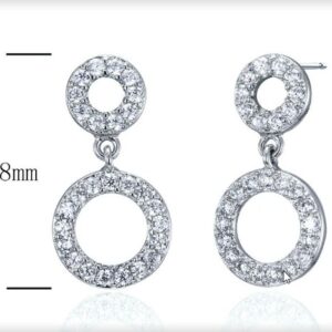 SE18098, Ladies' Moissanite Ring, S925, Rhodium Plated, White, 1.63g