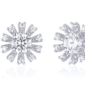 SE22184, Ladies' Moissanite Ring, S925, Rhodium Plated, White, 1.9g