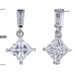 SE17181, Ladies' Moissanite Ring, S925, Rhodium Plated, White, 1.6g